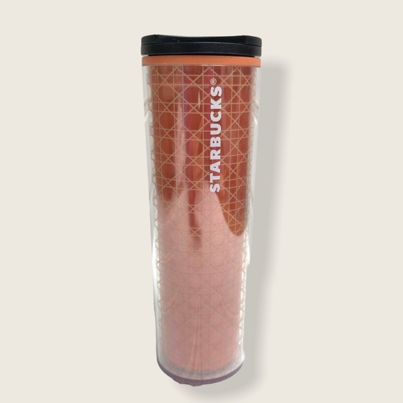 Starbucks Other - Starbucks 2018 Peach Geometric 16 Ounce To-Go Cup